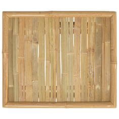 Vidaxl Vrtna miza 65x55x30 cm bambus