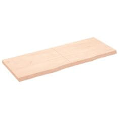 Vidaxl Mizna plošča 160x60x(2-6) cm neobdelana trdna hrastovina