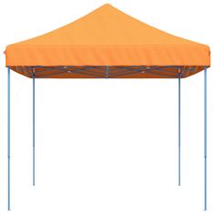 Vidaxl Zložljivi pop-up šotor za zabave oranžna 440x292x315 cm