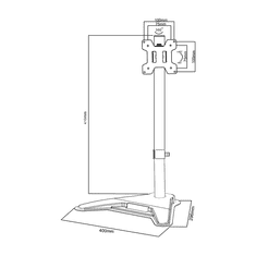 Maclean Nosilec za monitor MC-987 13" - 27"