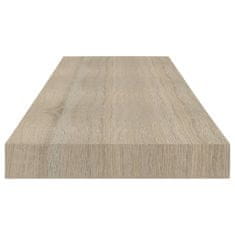 Vidaxl Stenske police 4 kosi barva hrasta 80x23,5x3,8 cm MDF