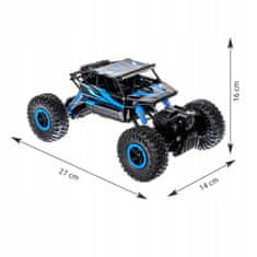 Kruzzel Aku. daljinsko vodeno terensko vozilo 4x4 pogon Truck 2,4GHz