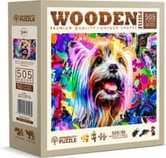 Wooden city Lesena sestavljanka Pop Art Yorkshire Terrier 505 kosov