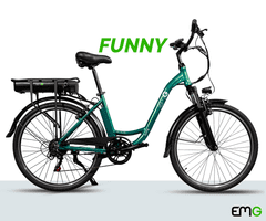 Trevi EMG Funny električno kolo, cestno, 66,04 cm, zeleno