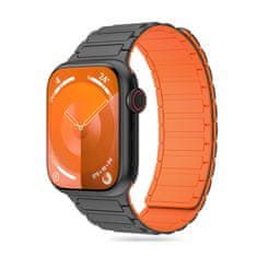 Tech-protect Iconband Magnetic pašček za Apple Watch 42/44/45/49mm, titanium/orange