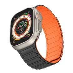 Tech-protect Iconband Magnetic pašček za Apple Watch 42/44/45/49mm, black/orange