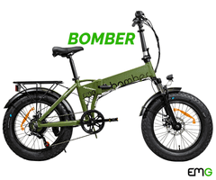 Trevi EMG Bomber zložljivo električno kolo, 50,8 cm, zeleno