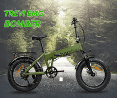 Trevi EMG Bomber zložljivo električno kolo, 50,8 cm, zeleno