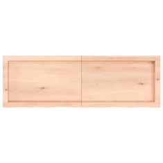 Vidaxl Kopalniški pult 120x40x(2-4) cm neobdelan trden les