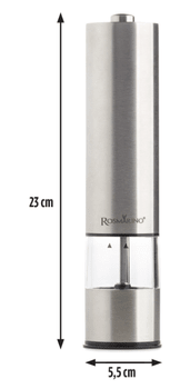  Rosmarino električni mlinček za sol in poper, z lučko