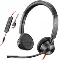 Poly Slušalke Plantronics Blackwire 3325-M 3,5 jack / USB-A (214016-01) črne, mikrofon