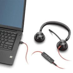 Poly Slušalke Plantronics Blackwire 3325-M 3,5 jack / USB-A (214016-01) črne, mikrofon