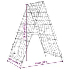 Vidaxl Vrtna oporna mreža za vzpenjavke A-okvir 99x90x175,5 cm jeklo