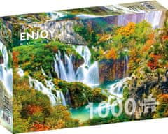 ENJOY Puzzle Plitviški slapovi v jeseni 1000 kosov