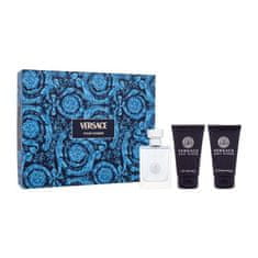 Versace Pour Homme Set toaletna voda 50 ml + gel za prhanje 50 ml + balzam po britju 50 ml za moške