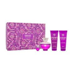 Versace Pour Femme Dylan Purple Set parfumska voda 100 ml + parfumska voda 5 ml + gel za prhanje 100 ml + losjon za telo 100 ml za ženske