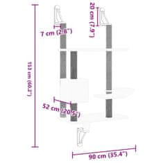 Vidaxl Stensko mačje drevo s praskalnikom svetlo sivo 153 cm