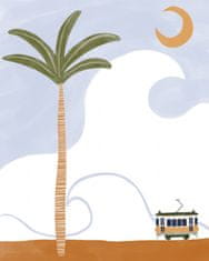 Pelcasa Little Tram On Beach - 30x40 cm 