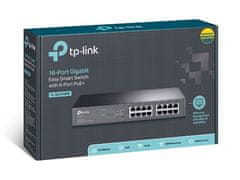 TP-Link TL-SG1016PE 16-portno gigabitno stikalo PoE+ Easy Smart, 16 gigabitnih priključkov RJ45, vključno z 8 priključki PoE+