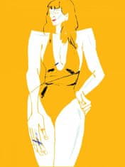 Pelcasa Girl In Bathing Suit Yellow - 70x100 cm 