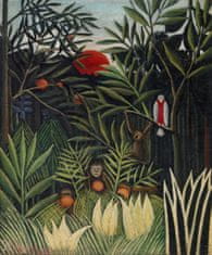 Pelcasa Monkeys And Parrot In The Virgin Forest - 70x100 cm 