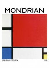 Pelcasa Composition With Red, Blue, And Yellow 1930 - 70x100 cm 