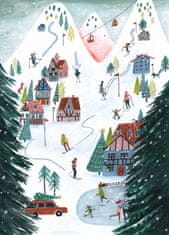 Pelcasa Nordic Skiing In The Mountains At Christmas - 50x70 cm 