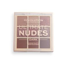 Makeup Revolution Ultimate Nudes paletka senčil za oči 8.1 g Odtenek dark