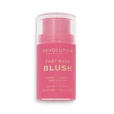 Makeup Revolution Fast Base Blush rdečilo za lica v stiku 14 g Odtenek rose