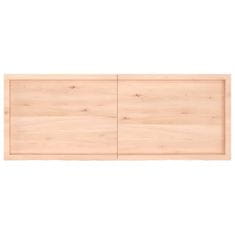 Vidaxl Kopalniški pult 160x60x(2-4) cm neobdelan trden les