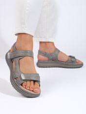 Amiatex Ženski sandal 108716, odtenki sive in srebrne, 36