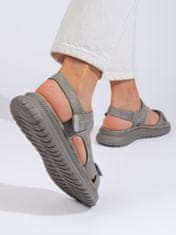 Amiatex Ženski sandal 108716, odtenki sive in srebrne, 36