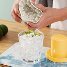 Netscroll Silikonski model za ledene kocke, model za izdelavo 60 ledenih kock, mehek silikon za enostavno uporabo, za kozarce ali steklenice za vodo, manjše kocke za drobljeni led, Cubes