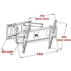 ART Nosilec za 14-42" LCD/LED TV 35KG ART AR-44