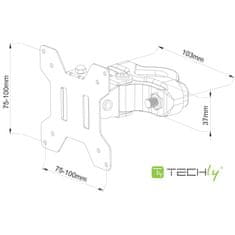 Techly Techly ICALCD100BK Črna Namizna Stojnica