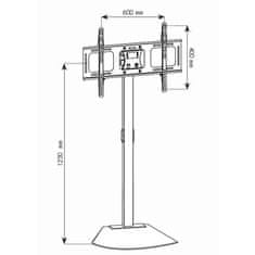 Techly Nosilec za TV Techly ICA-TR12, črna 177,8 cm (70")