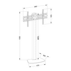 Techly Techly ICA-TR27 držalo za televizor 139,7 cm (55") črno