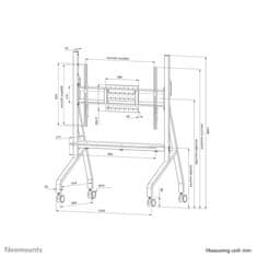 slomart Voziček za multimedijski zaslon - Neomounts FL50-525BL1