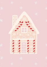 Pelcasa Pink Gingerbread House - 70x100 cm 