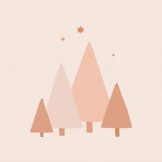 Pelcasa Minimal Trees A Stars - 21x30 cm 