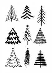 Pelcasa Christmas Trees 3 - 30x40 cm 