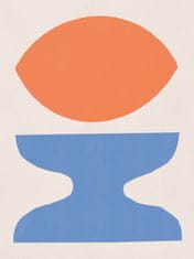 Pelcasa Organic Shapes In Orange And Blue - 70x100 cm 