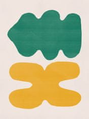 Pelcasa Organic Shapes In Green And Yellow - 21x30 cm 