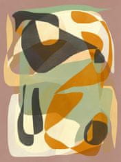 Pelcasa Luminous Ochre Abstract Infinity - 21x30 cm 