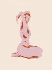 Pelcasa Nude, Arms Folded Over Her Head - 21x30 cm 