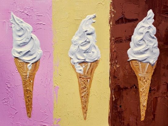 Pelcasa Ice Creams On Neapolitan - 70x100 cm