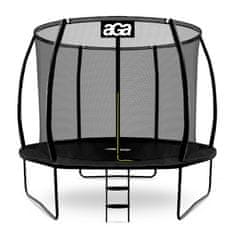 SPORT EXCLUSIVE Trampolin 305 cm črn + zaščitna mreža + lestev