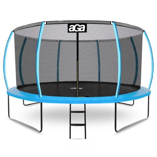 Aga SPORT EXCLUSIVE Trampolin 430 cm svetlo modra + varnostna mreža + lestev