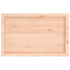 Vidaxl Kopalniški pult 80x50x(2-4) cm neobdelan trden les