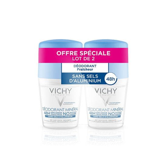 Vichy Set mineralnih dezodorantnih kroglic (Mineral Deodorant) 2 x 50 ml